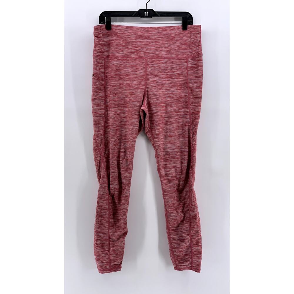 UNBRANDED Women's Pink Printed Cropped Leggings SZ 2XL
